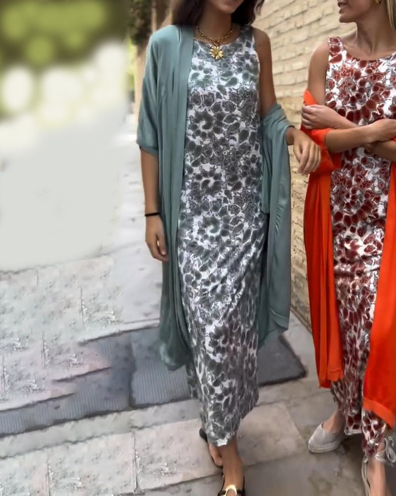 ELEANOR | Maxi dress with a lightweight jacket