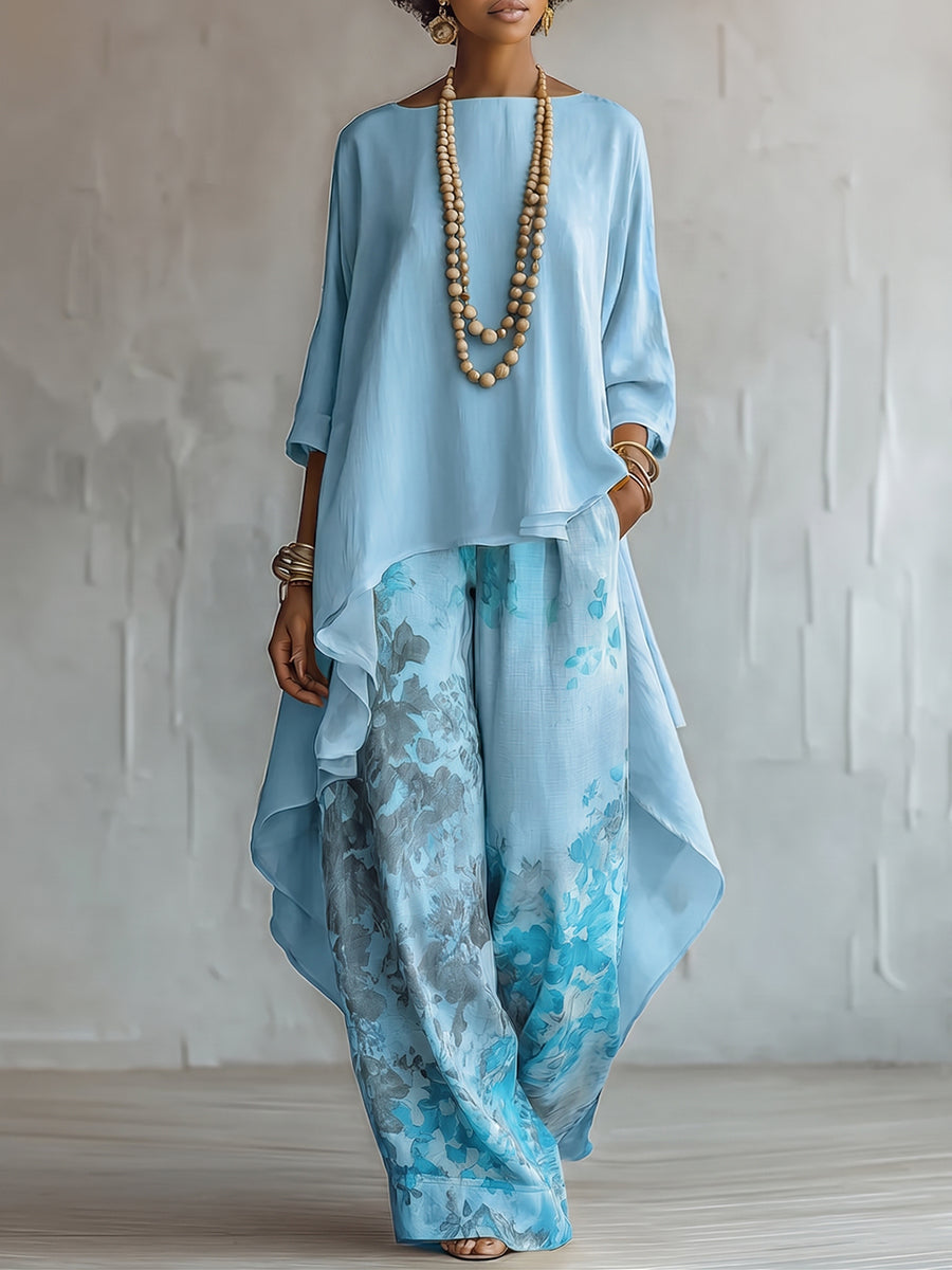 RENEE | Asymmetrical top with a soft waistband