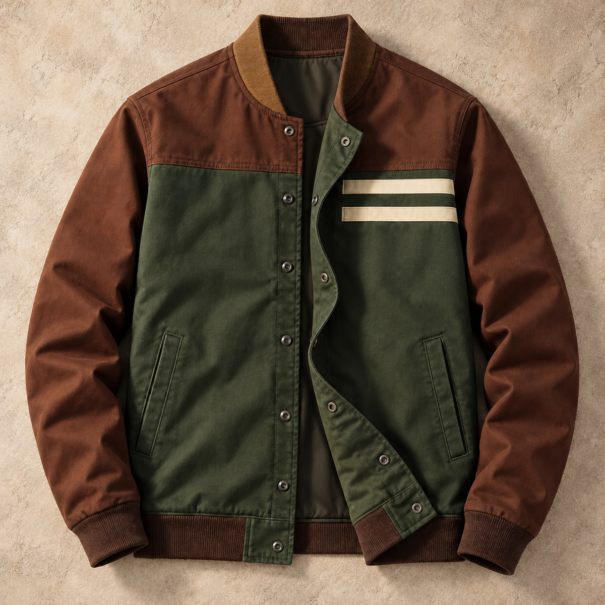 FERGUS | Bomber jacket with a baseball collar