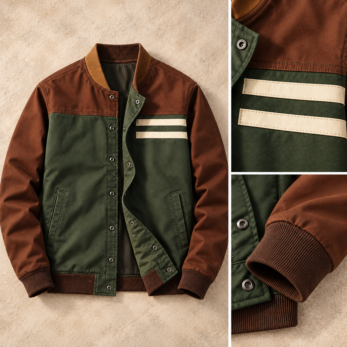 FERGUS | Bomber jacket with a baseball collar