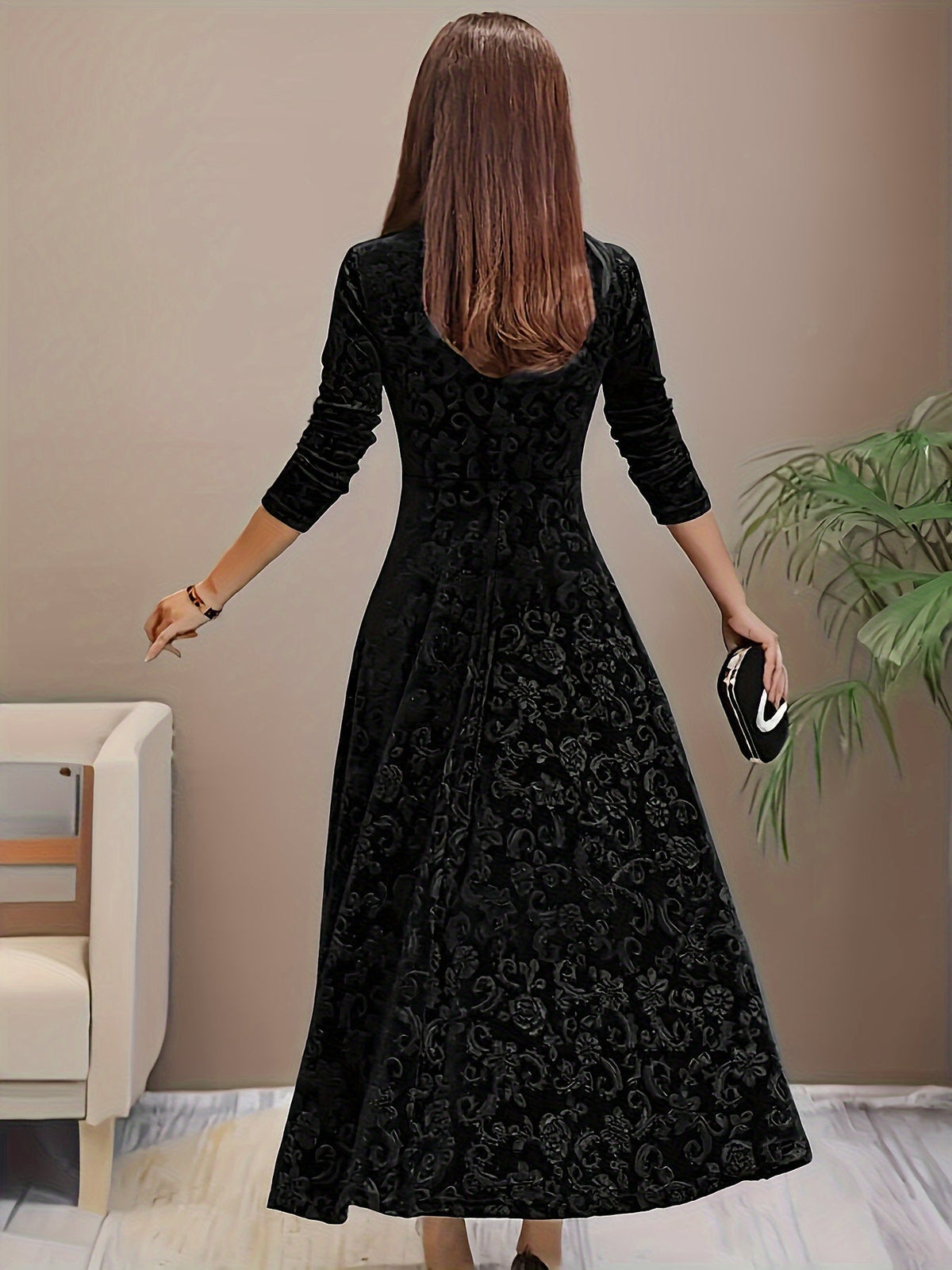JOANNE | A-line dress with a square neckline