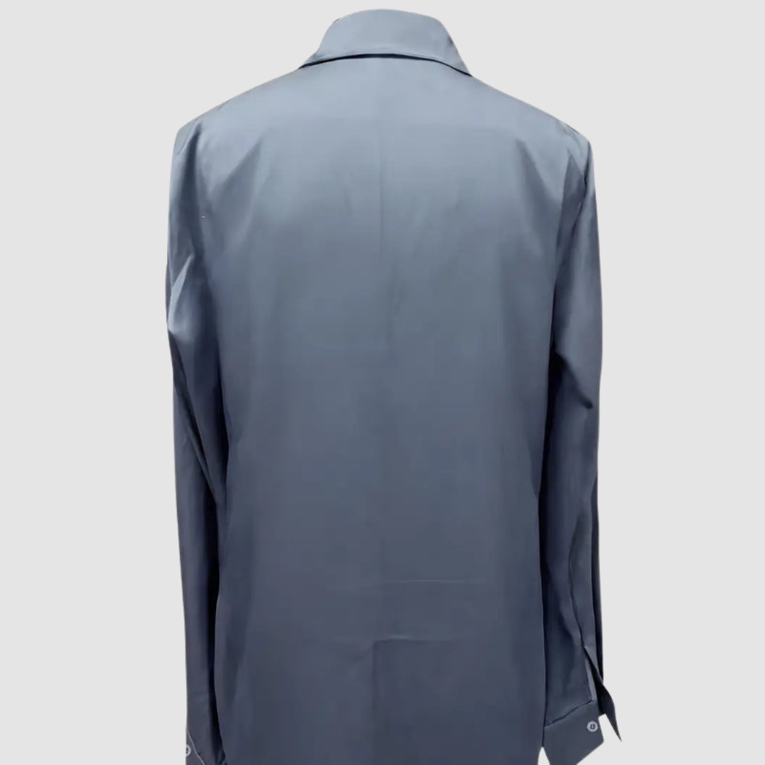 MURIEL | Satin V-neck blouse