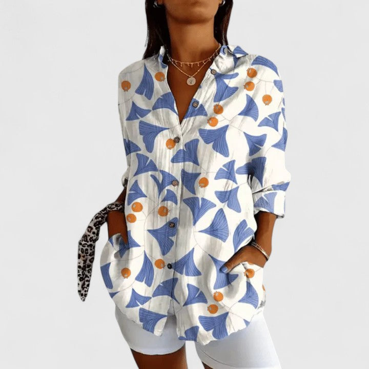 PATSY | Small floral button front blouse