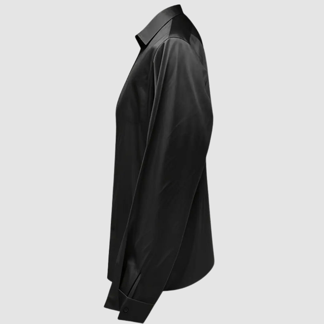 MURIEL | Satin V-neck blouse