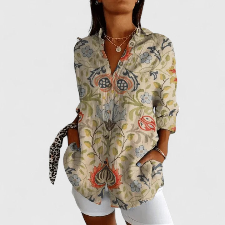 PATSY | Small floral button front blouse