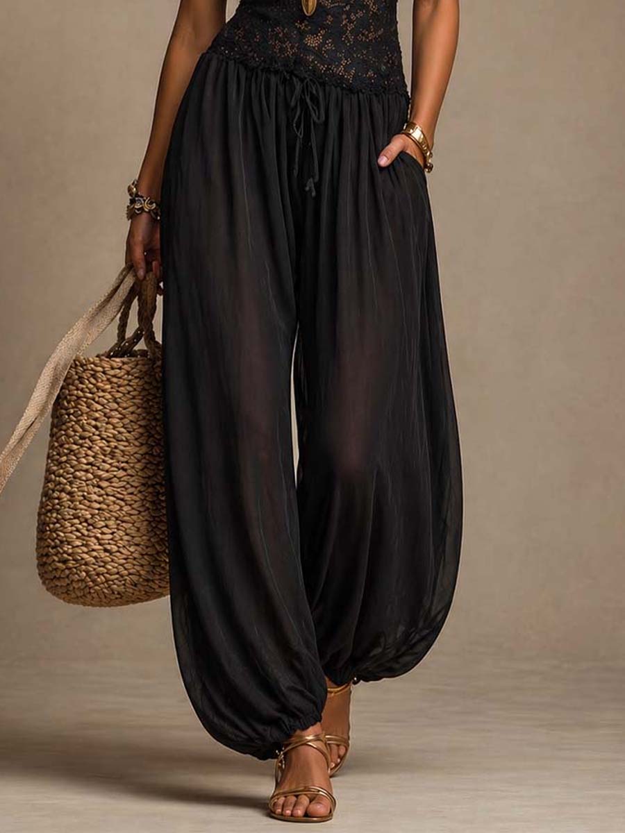 ROSEMARY | Lace jumpsuit with harem legs