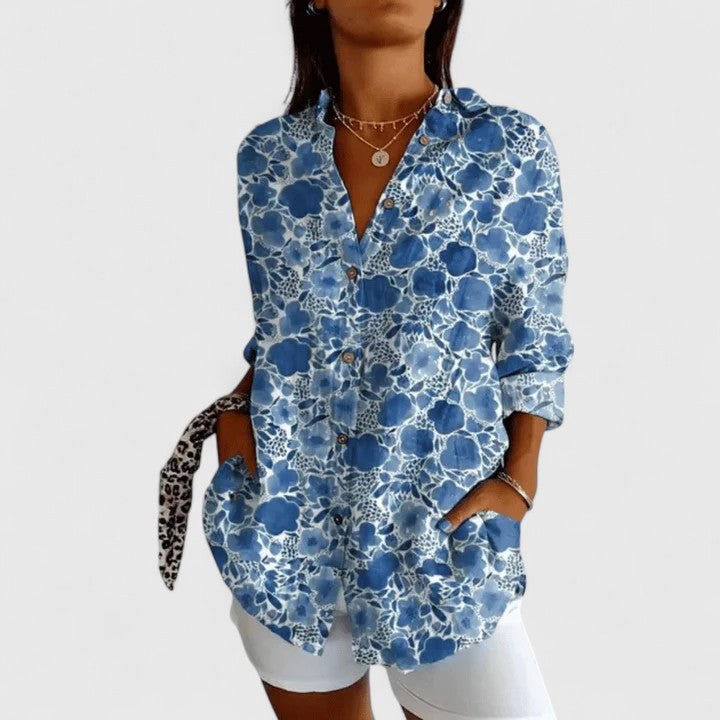 PATSY | Small floral button front blouse
