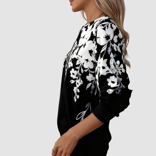 BONNIE | Half zip with a soft stand collar