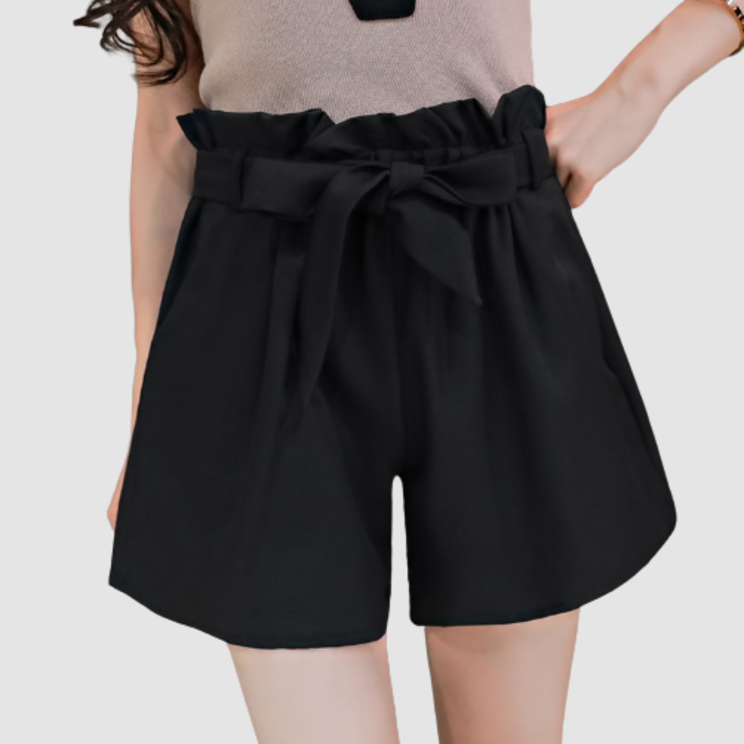 MAUREEN | High rise paperbag shorts