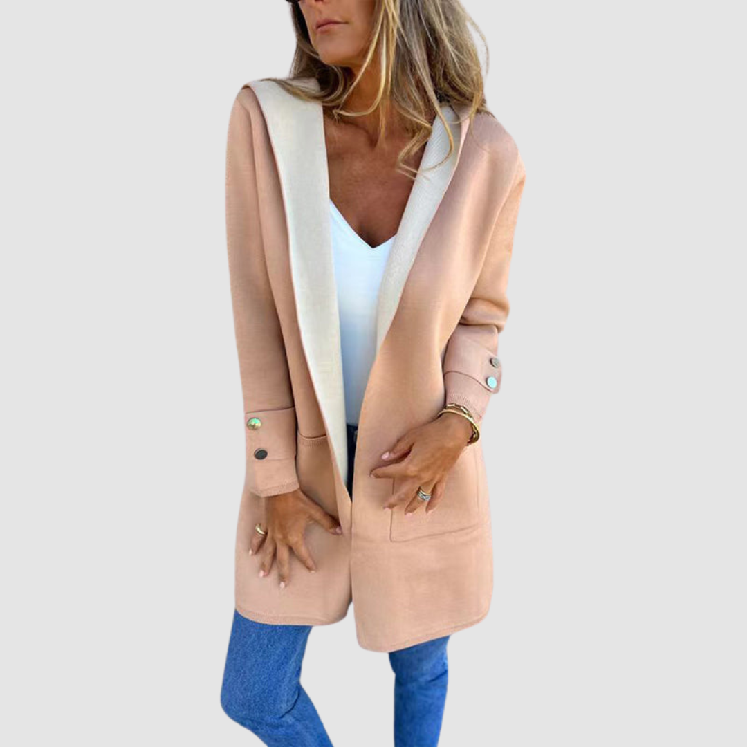 AMELIA | Colorblock hooded jacket