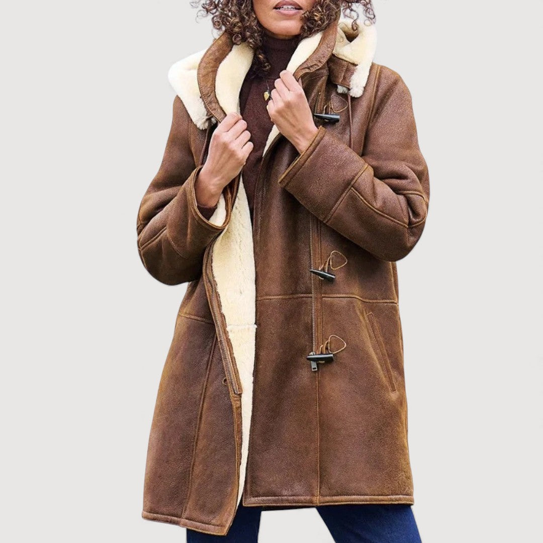CLAUDIA | Hooded winter coat