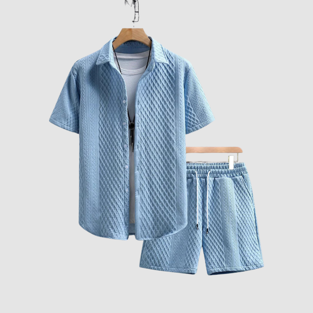 AMELIA | Short-sleeve shirt and shorts set
