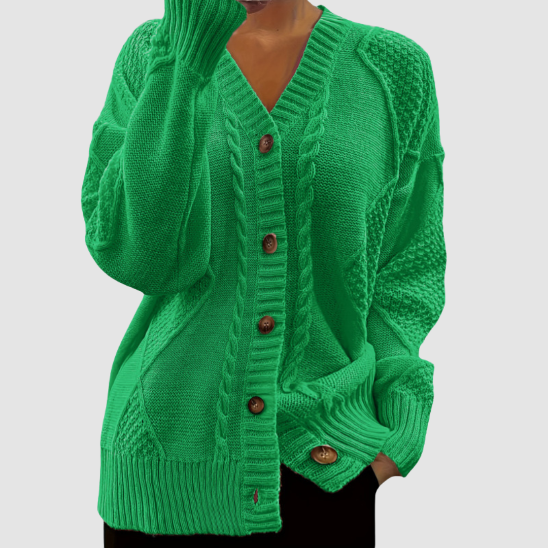 IRENE | Cable knit in colors it never comes in