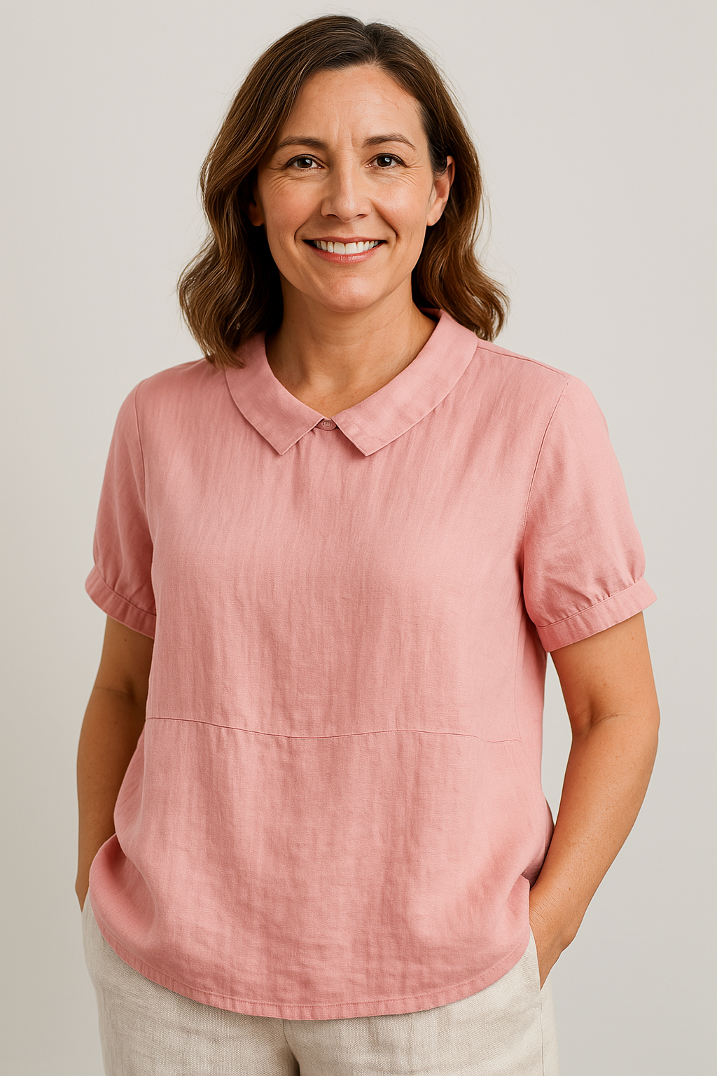 BONNIE | Drapey collared button up