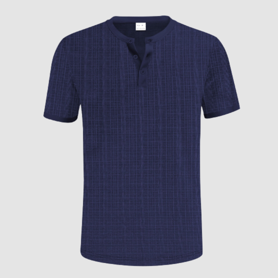 JULIA | Tailored shirt with Henley neckline