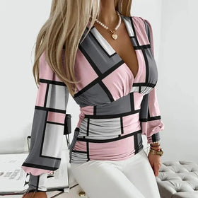 Pink and Gray Geometric
