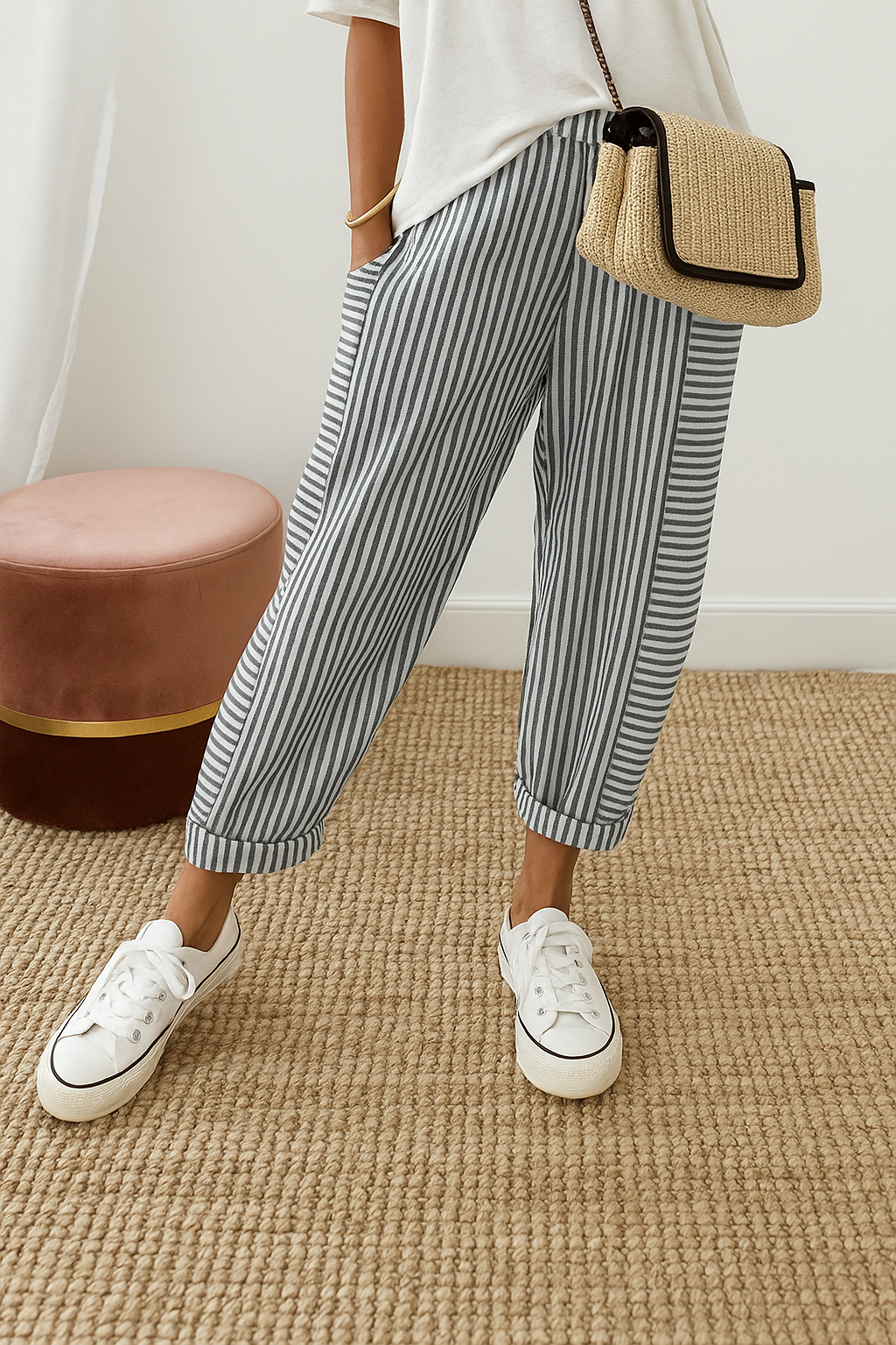 VIVIAN | Striped pants for easy days
