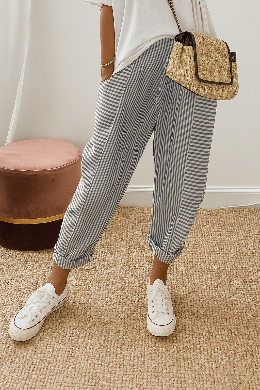 VIVIAN | Striped pants for easy days