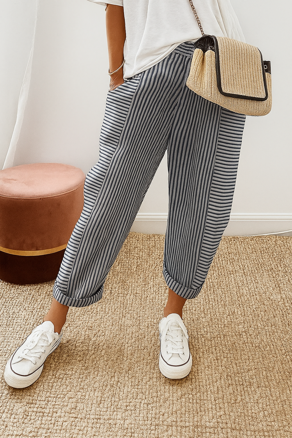VIVIAN | Striped pants for easy days