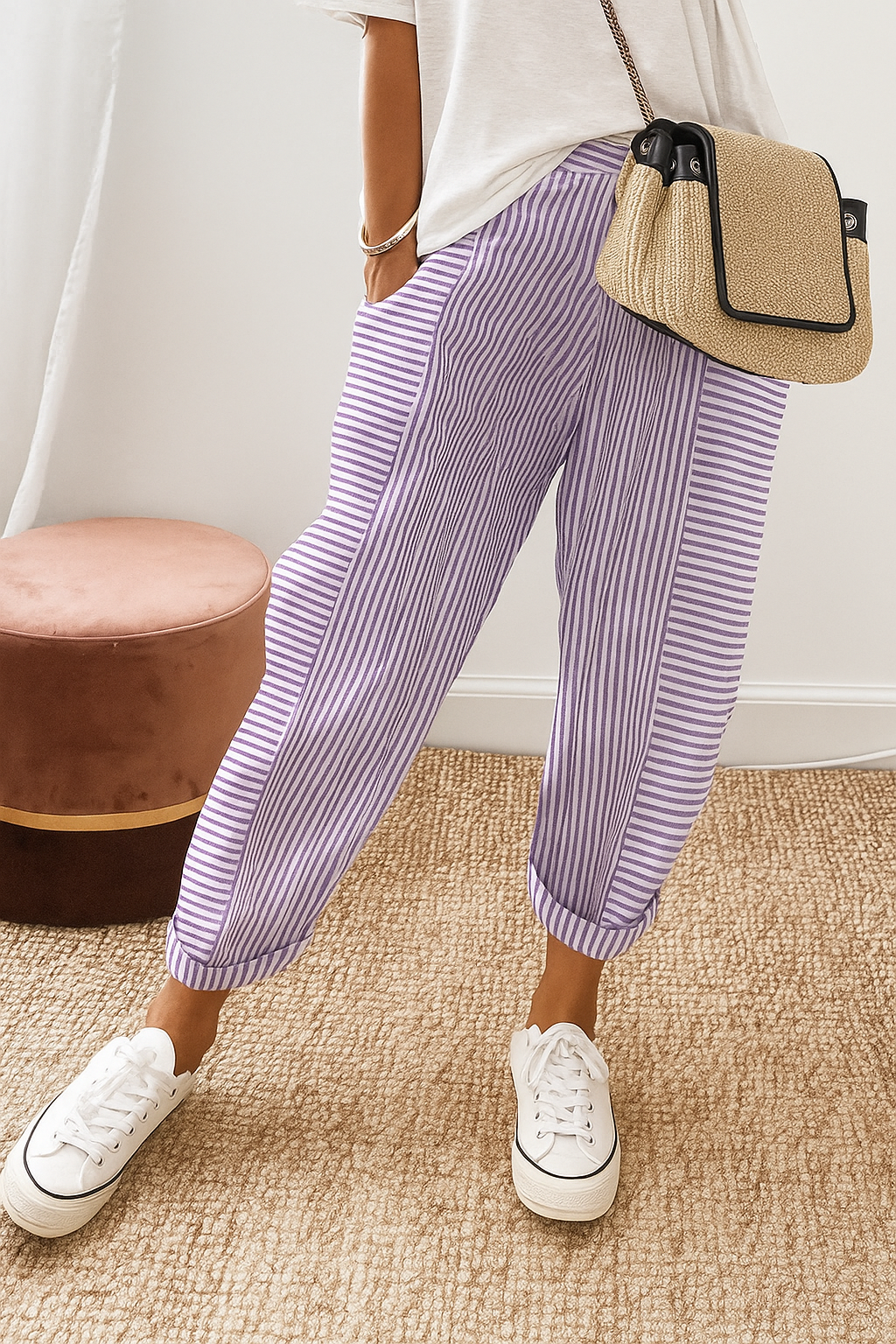 VIVIAN | Striped pants for easy days