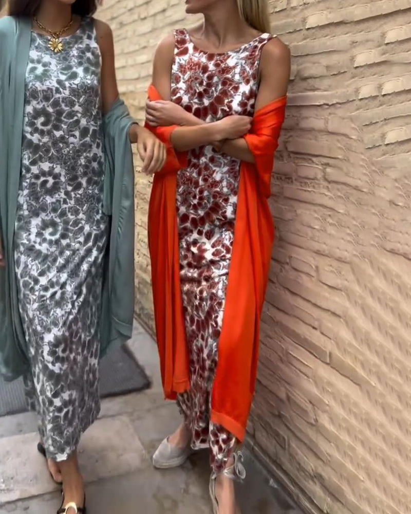 ELEANOR | Maxi dress with a lightweight jacket
