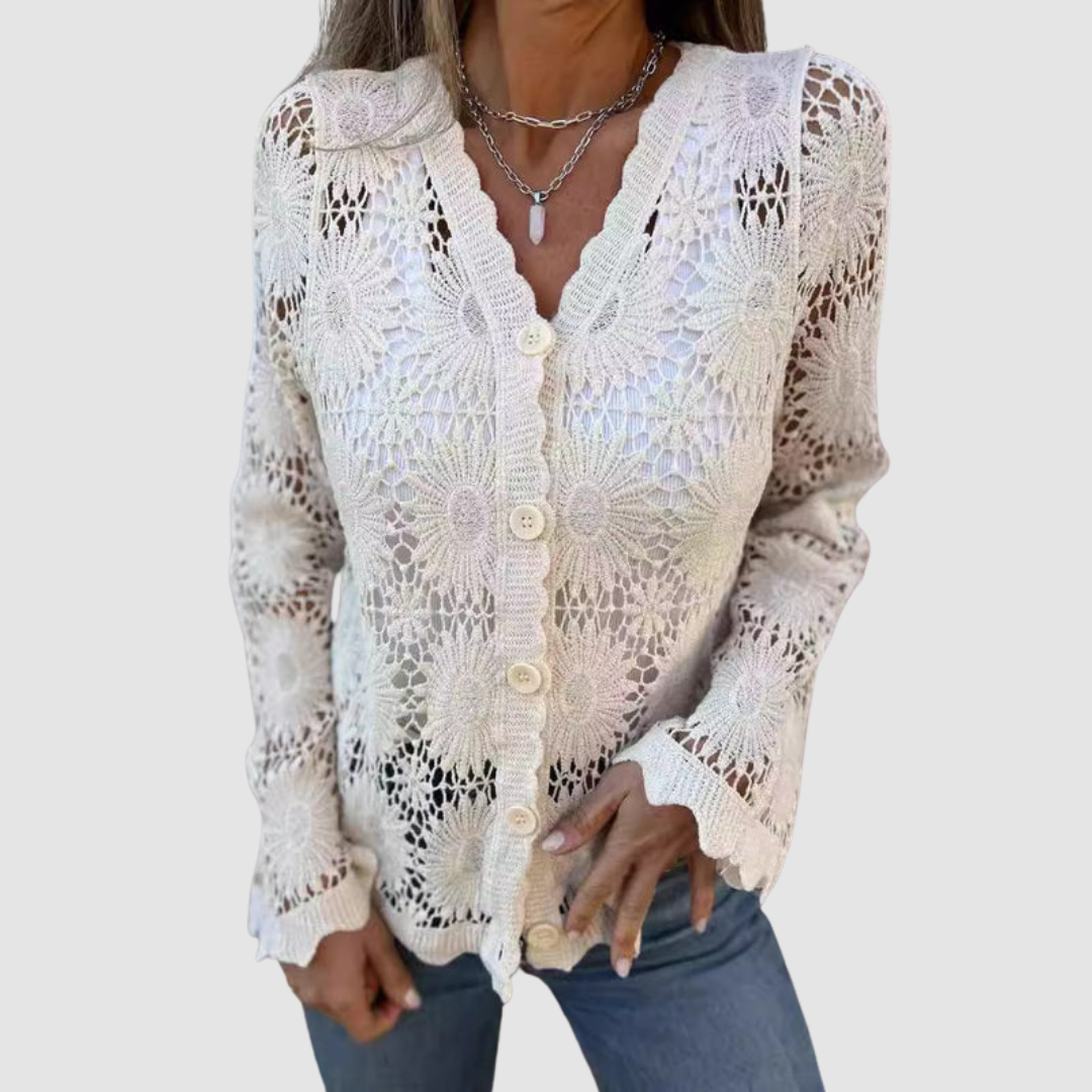 THERESA | Crochet lace with full sleeves