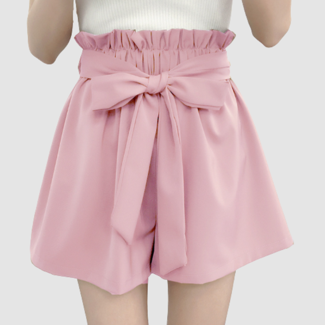 MAUREEN | High rise paperbag shorts