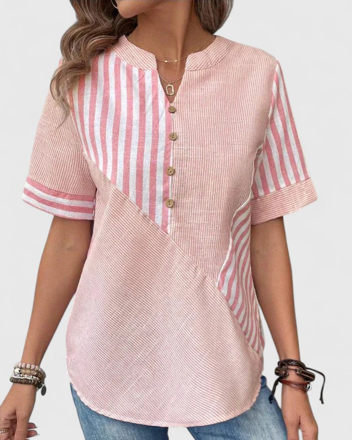 EDITH | Striped relaxed blouse