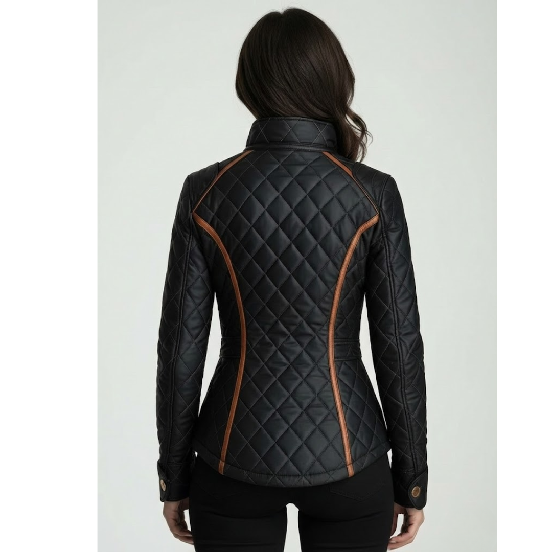 LANA | Diamond-quilted jacket with tailored cut