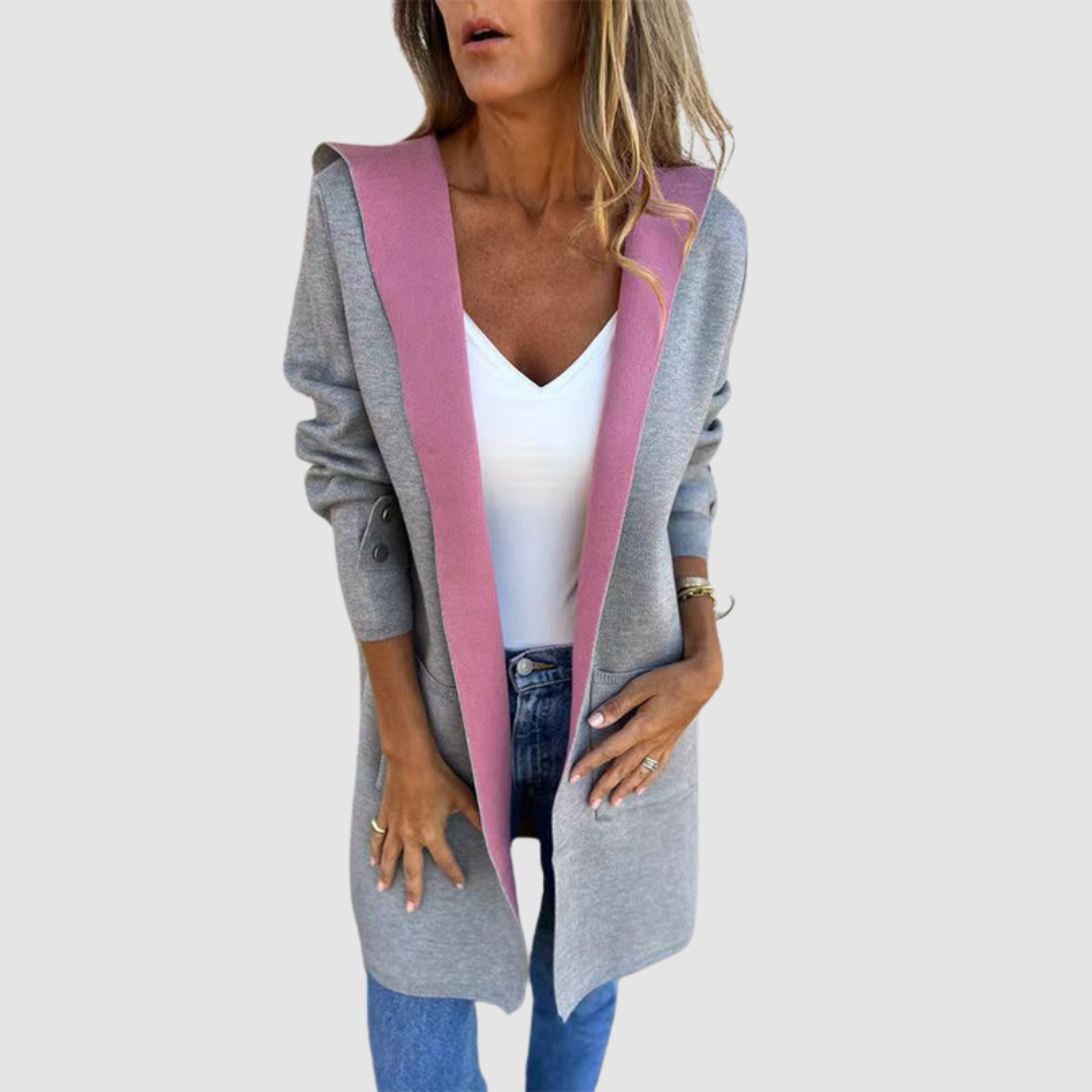 AMELIA | Colorblock hooded jacket