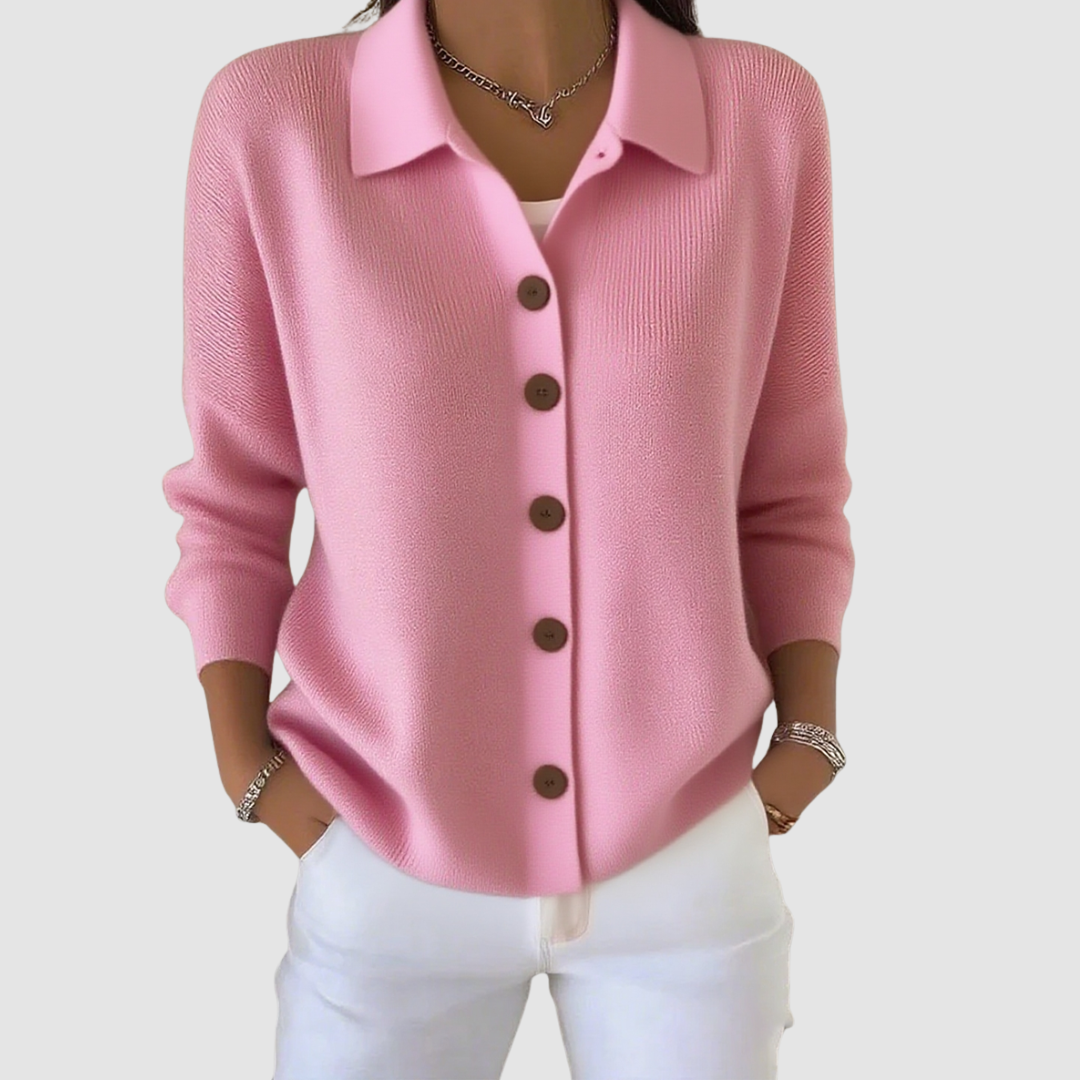 MAUREEN | Lapel cardigan up to 5XL