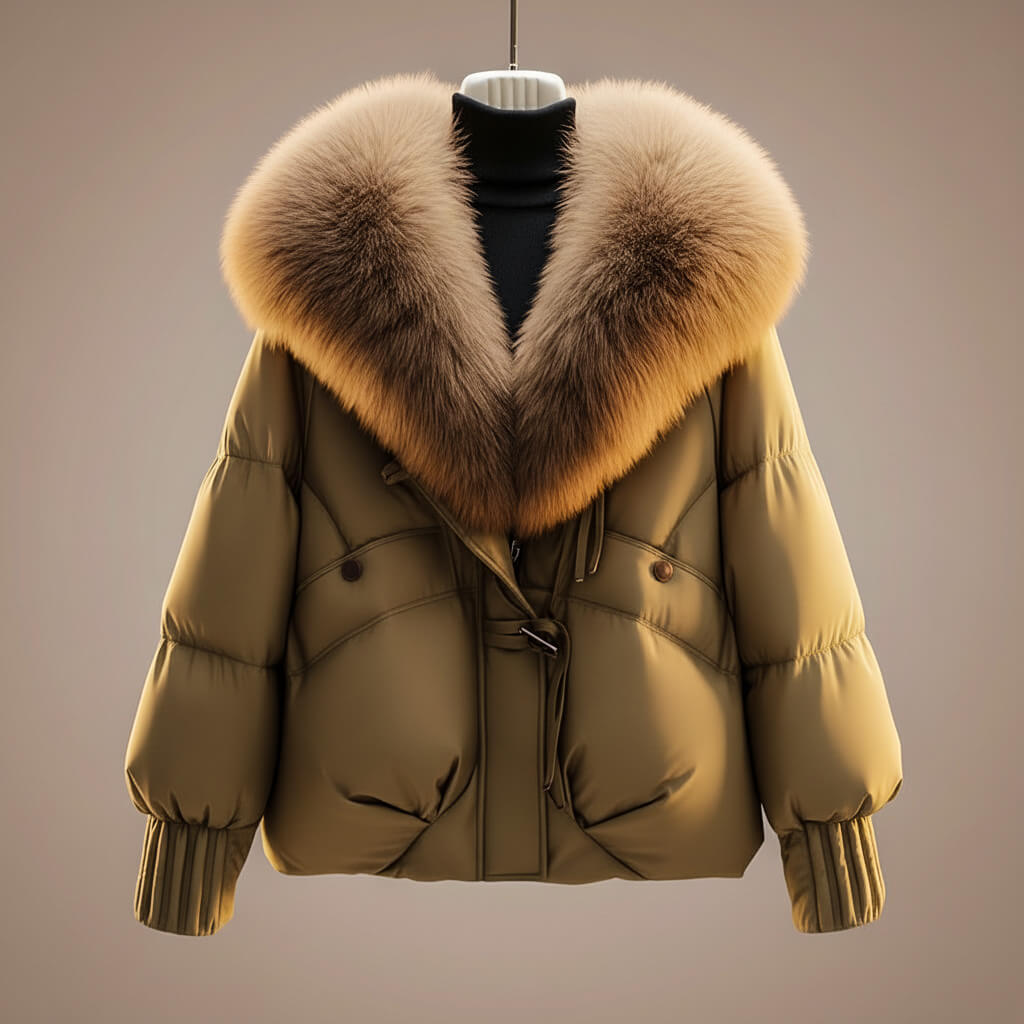 VIVIAN | Padded coat with oversized collar