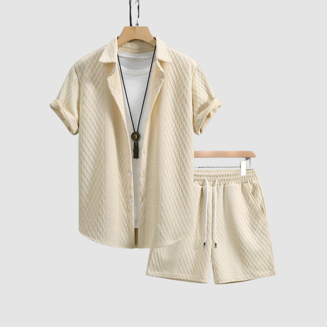AMELIA | Short-sleeve shirt and shorts set
