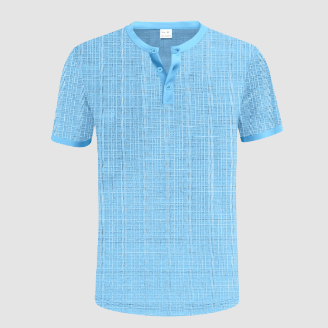 JULIA | Tailored shirt with Henley neckline