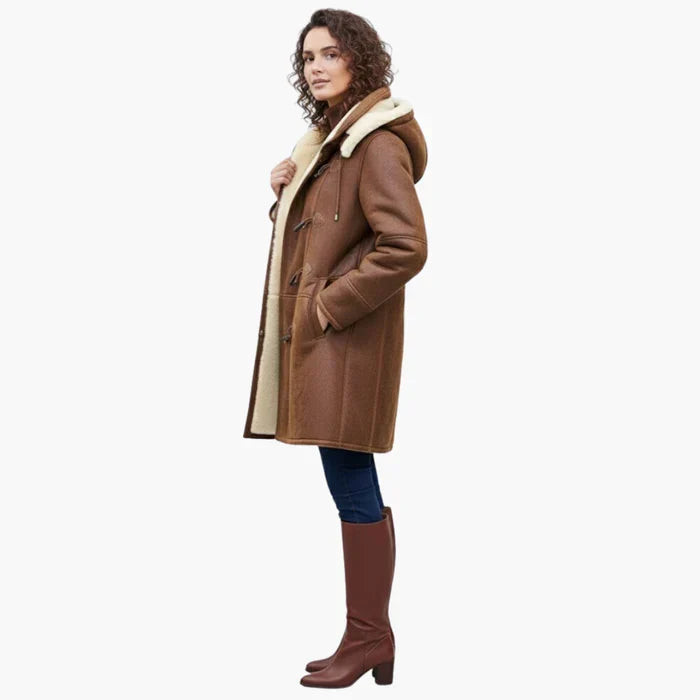 CLAUDIA | Hooded winter coat