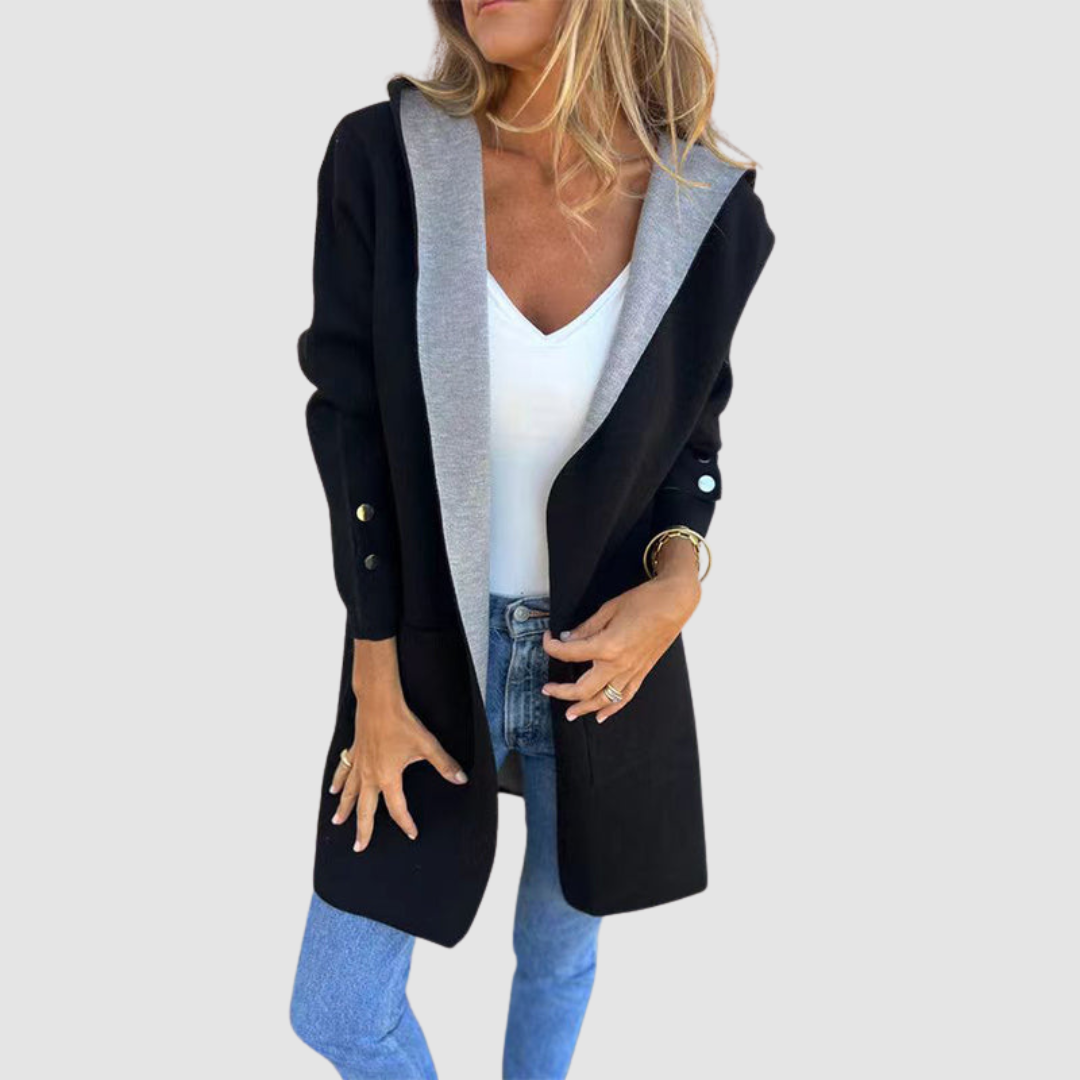 AMELIA | Colorblock hooded jacket