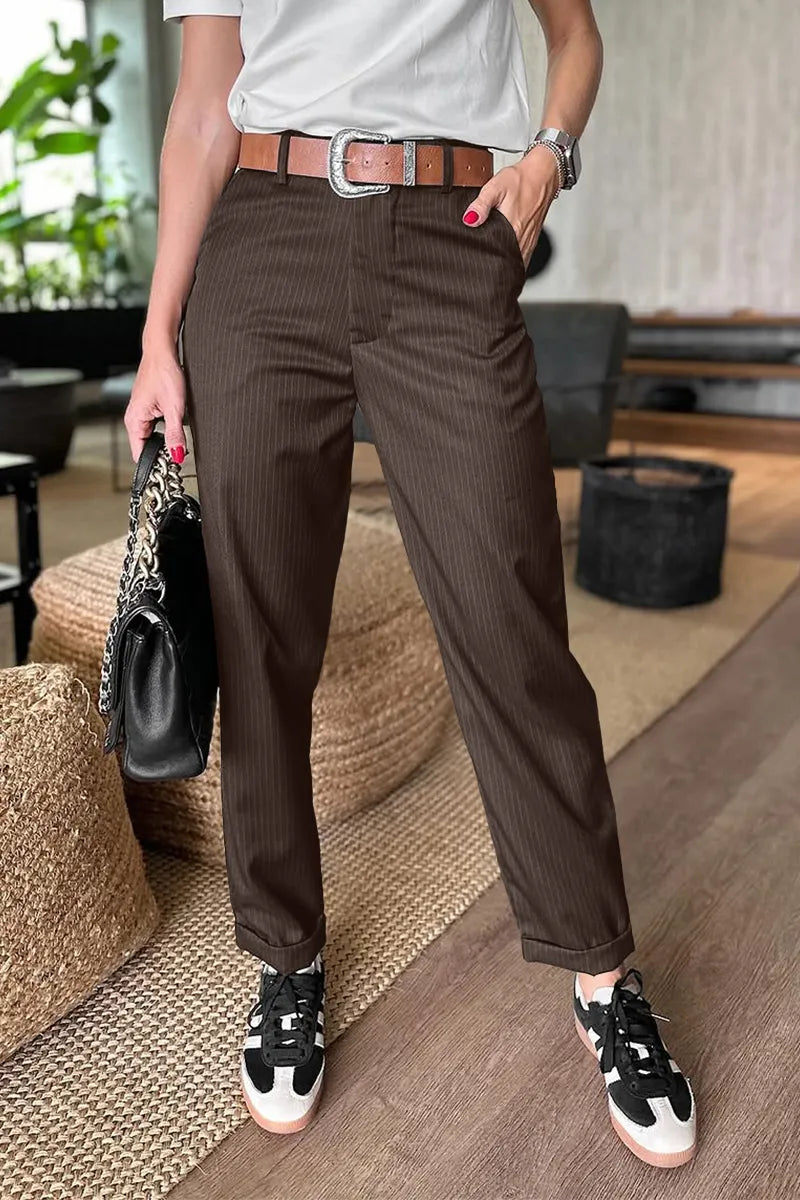 HARRIET | Pinstripe pants for the office