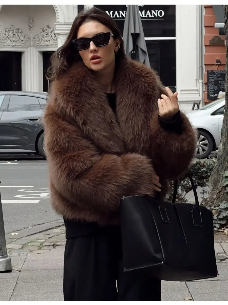 WANDA | Relaxed fit fur jacket