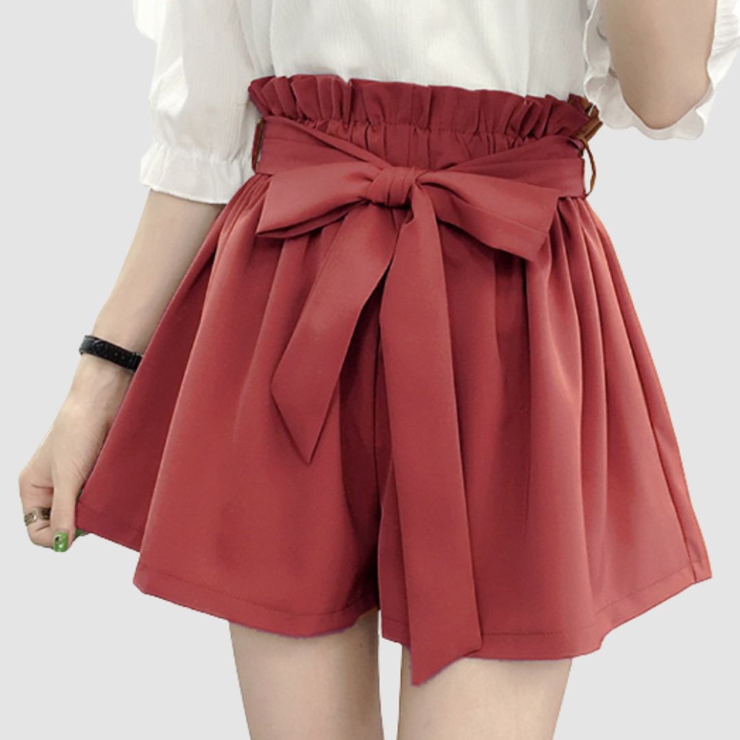 MAUREEN | High rise paperbag shorts