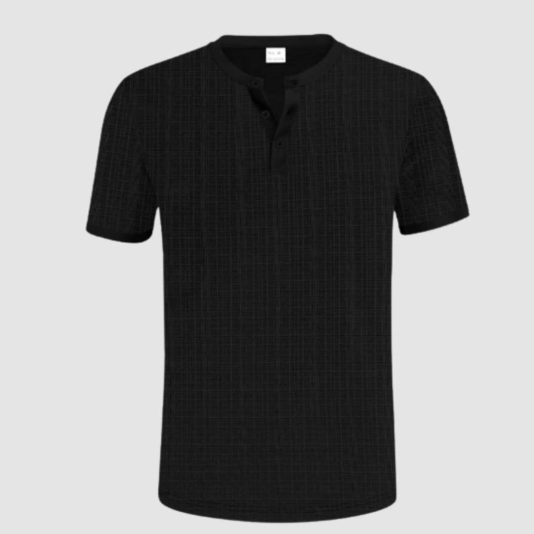 JULIA | Tailored shirt with Henley neckline