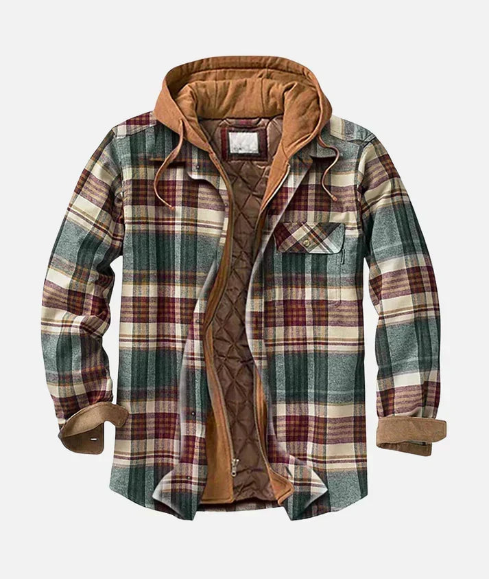 CURTIS | Hooded vintage patchwork jacket