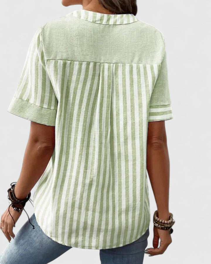 EDITH | Striped relaxed blouse