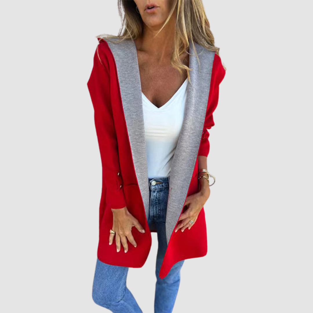 AMELIA | Colorblock hooded jacket