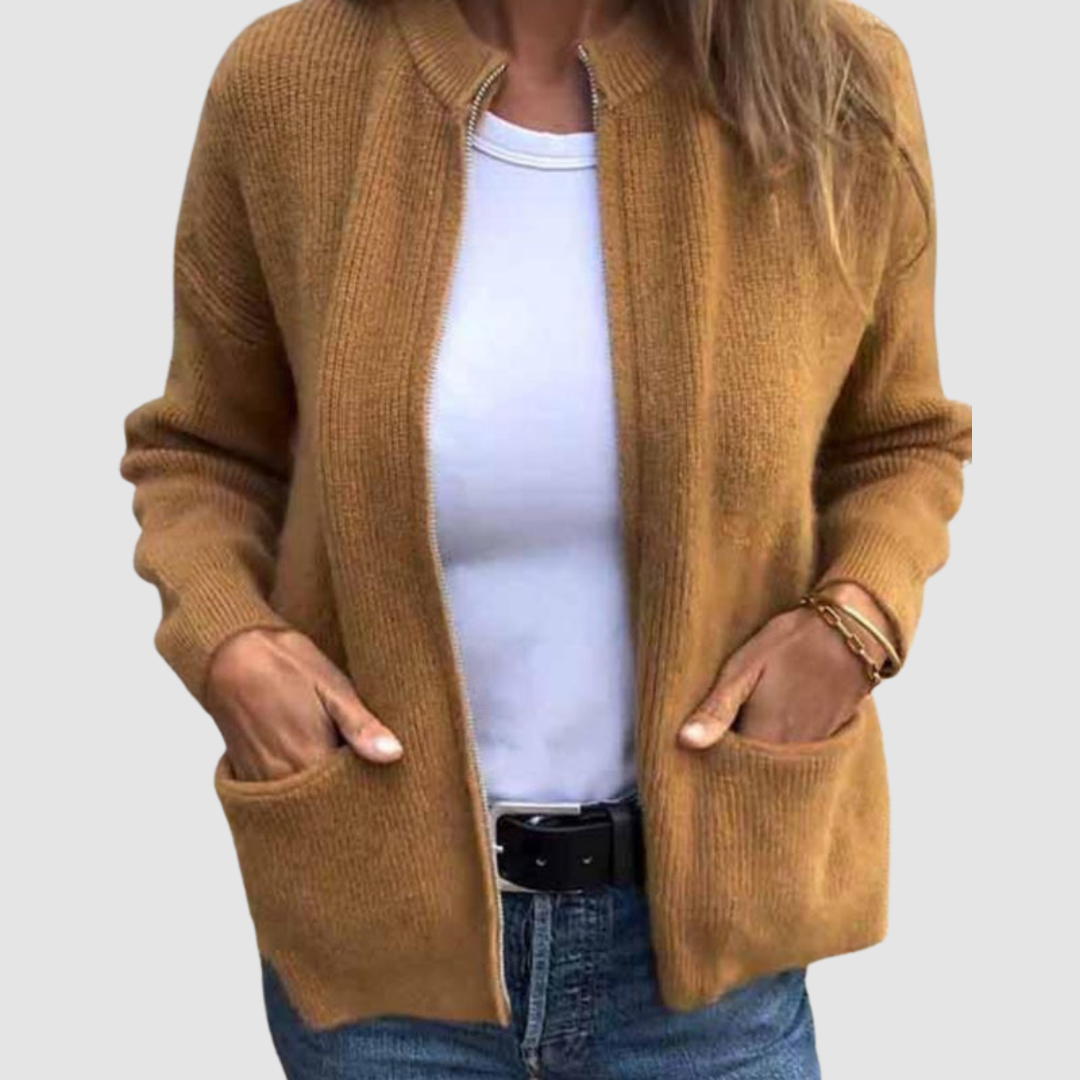 GLORIA | Long open cardigan in a light knit