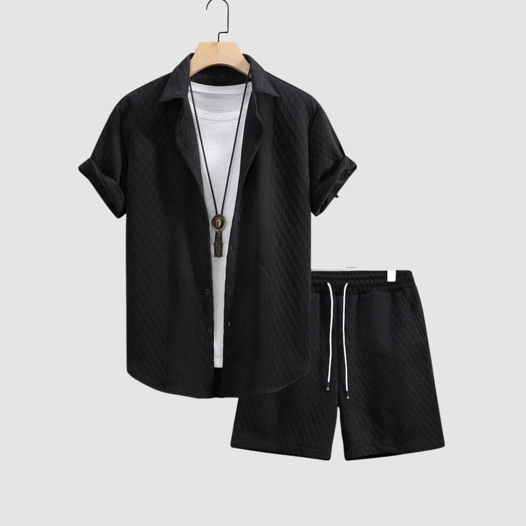 AMELIA | Short-sleeve shirt and shorts set