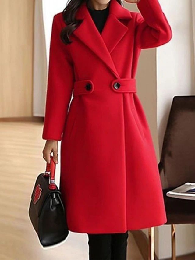 ANITA | Longline coat with refined lapels