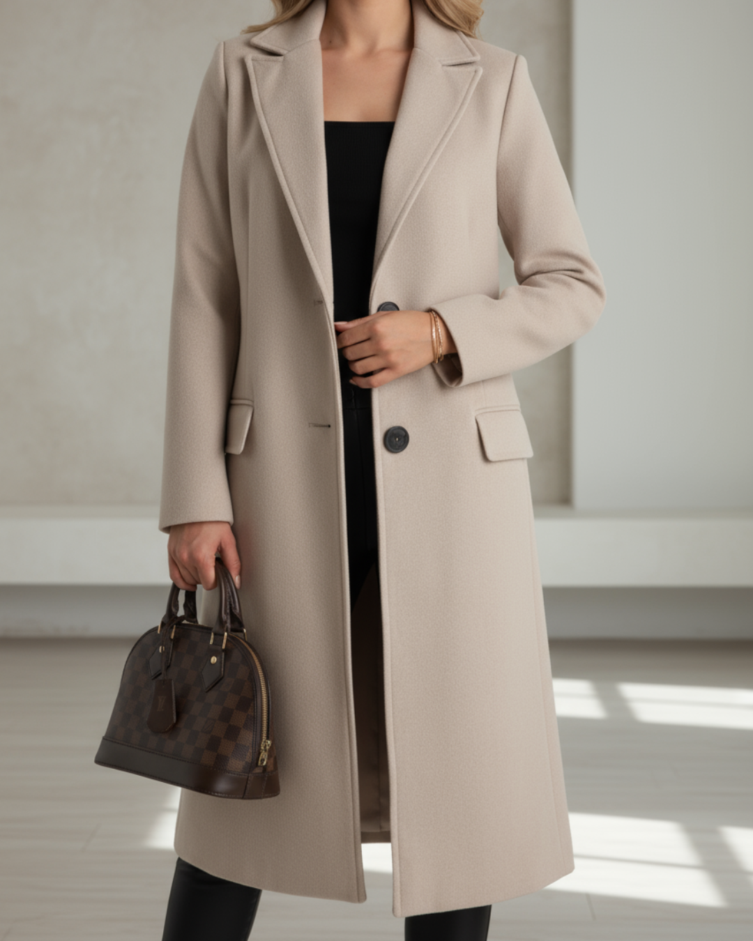 ANNE | Long coat with deep pockets