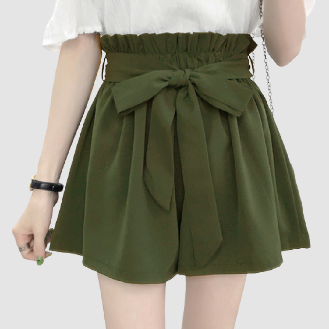 MAUREEN | High rise paperbag shorts