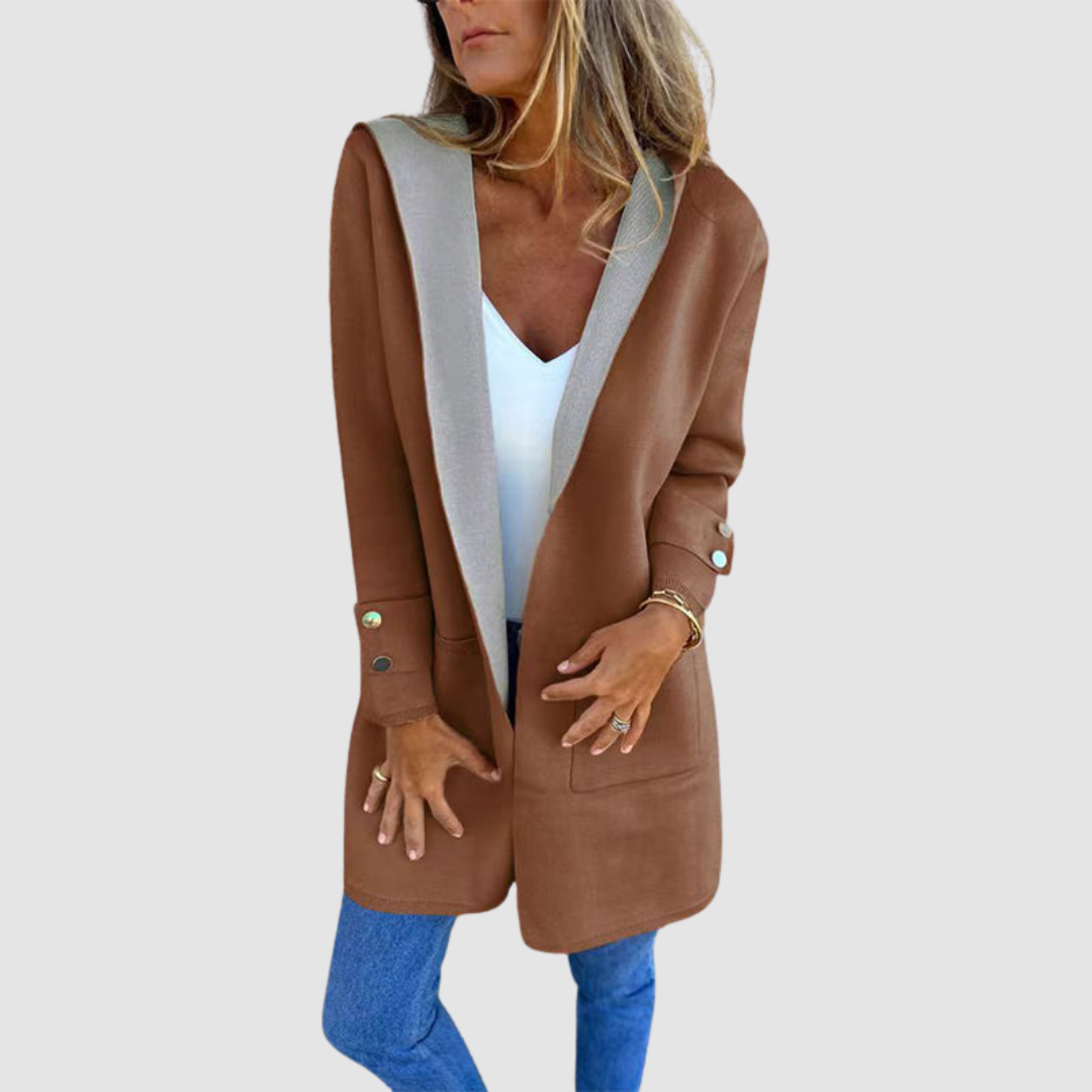 AMELIA | Colorblock hooded jacket