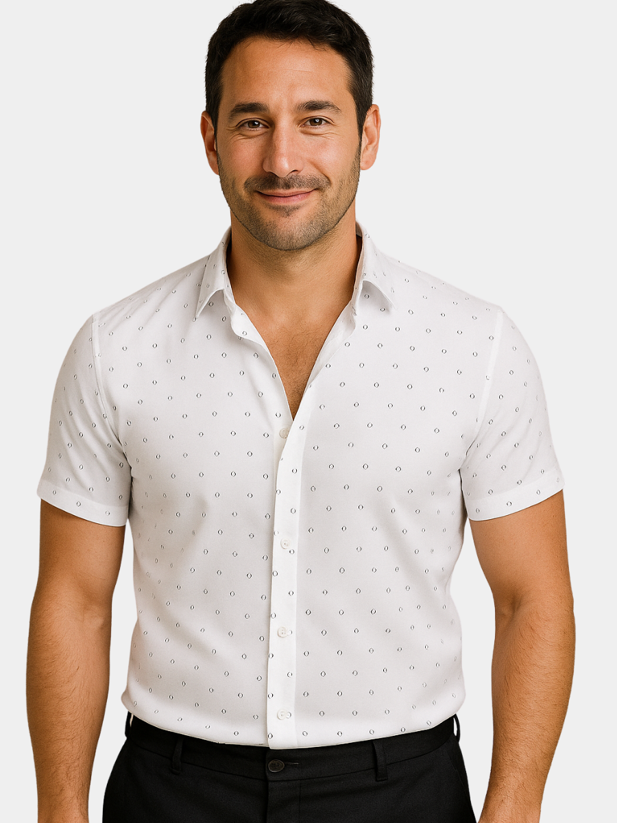 HOWARD | Short sleeve shirt with a bold print